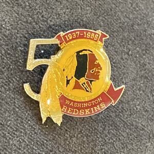 Washington Redskins Lapel Pin 1986 50th Anniversary NFL Football Team Vintage